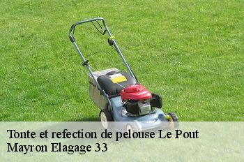 Tonte et refection de pelouse  le-pout-33670 Mayron Elagage 33